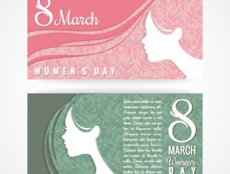 2 banner festa donna 8 marzo – women day banner set
