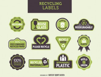 12 etichette riciclo – recycle labels